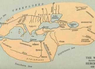 “ეს არის მსოფლიოს ყველაზე ძველი, “ისტორიის მამად” წოდებული ჰეროდოტეს რუქა”