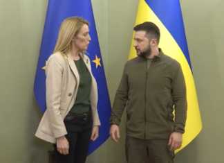 ზელენსკი მეცოლას: მადლიერი ვარ, რომ ხართ სინათლის მხარეს, ჩვენ ამას ვაფასებთ