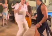 გივი სიხარულიძის მორიგი ცეცხლოვანი ცეკვა რესტორანში ( ვიდეო)