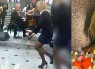 VIDEO: მარია ზახაროვა კორპორატიულ წვეულებაზე როკენროლს ცეკვავს