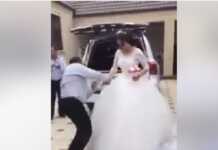 (ვიდეო) ნახეთ რა უქნა მამამთილმა პატარძალს, როდესაც შუა ქორწილში…