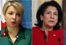 “არიქა! მადამ სალომე, ლომჯარია, ხაბე, კიკუ, სამშობლოს გადამრჩენებო! იღუპება კანადა რუსულ კანონს იღებს! გვიშველეთ…” – გოგა ხაინდრავა