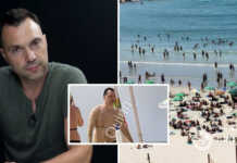 (ფოტოები) ალექსეი არესტოვიჩი თელ-ავივის ერთ-ერთ სანაპიროზე შენიშნეს