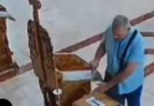 VIDEO: „ნახე როგორ იპარავს, თან პირჯვარს იწერს“ – დაუჯერებელი კადრები ეკლესიიდან (უცხოეთი)