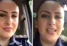 (ვიდეო) ქართველი პოლიციელი გოგოს ნამღერმა ინტერნეტი დაიპყრო – ნახეთ, საოცარი კადრები